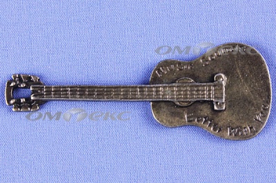 Декоративный элемент для творчества из металла "Гитара"  - купить в Нижнекамске. Цена: 19.99 руб.