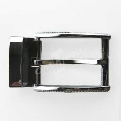 Пряжка металлическая для мужского ремня 845005А#2 (шир.ремня 40 мм), цв.-никель - купить в Нижнекамске. Цена: 110.29 руб.