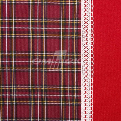 Ткань костюмная клетка 24379 2012, 230 гр/м2, шир.150см, цвет бордовый/бел/жел - купить в Нижнекамске. Цена 539.74 руб.