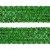 Тесьма с пайетками D4, шир. 35 мм/уп. 25+/-1 м, цвет зелёный - купить в Нижнекамске. Цена: 1 308.30 руб.