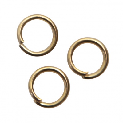 Кольцо  соединительное для бижутерии 5 мм, цв.-золото - купить в Нижнекамске. Цена: 0.44 руб.