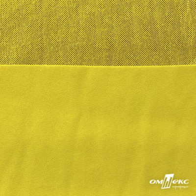 Трикотажное полотно голограмма, шир.140 см, #602 -жёлтый/жёлтый - купить в Нижнекамске. Цена 385.88 руб.