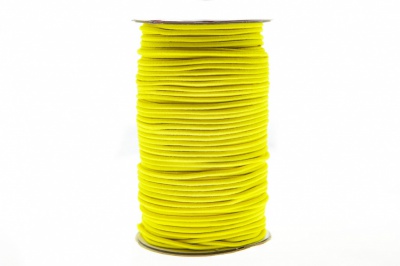 0370-1301-Шнур эластичный 3 мм, (уп.100+/-1м), цв.110 - желтый - купить в Нижнекамске. Цена: 459.62 руб.