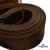 Регилиновая лента, шир.100мм, (уп.25 ярд), цв.- коричневый - купить в Нижнекамске. Цена: 694.13 руб.