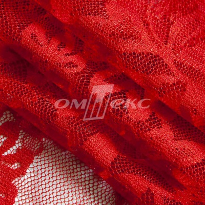 Кружевное полотно стрейч 15A29/RED, 105 гр/м2, шир.155см - купить в Нижнекамске. Цена 2 080.24 руб.