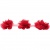 Тесьма плетеная "Рюш", упак. 9,14 м, цвет красный - купить в Нижнекамске. Цена: 46.82 руб.