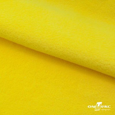 Флис DTY 14-0760, 240 г/м2, шир. 150 см, цвет яркий желтый - купить в Нижнекамске. Цена 640.46 руб.