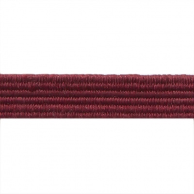 Резиновые нити с текстильным покрытием, шир. 6 мм ( упак.30 м/уп), цв.- 88-бордо - купить в Нижнекамске. Цена: 155.22 руб.