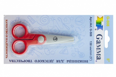 Ножницы G-508 детские 130 мм - купить в Нижнекамске. Цена: 118.32 руб.