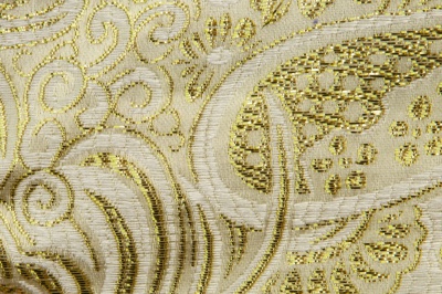 Ткань костюмная жаккард №5, 140 гр/м2, шир.150см, цвет золото - купить в Нижнекамске. Цена 383.29 руб.