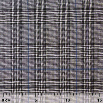Ткань костюмная "Клер" 80% P, 16% R, 4% S, 200 г/м2, шир.150 см,#3 цв-серый/синий - купить в Нижнекамске. Цена 412.02 руб.