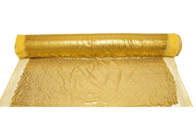 Сетка с пайетками №6, 188 гр/м2, шир.130см, цвет золото - купить в Нижнекамске. Цена 371.02 руб.