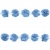 Тесьма плетеная "Рюш", упак. 9,14 м, цвет голубой - купить в Нижнекамске. Цена: 45.87 руб.