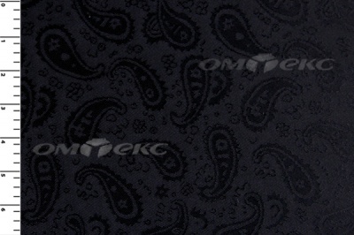 Ткань подкладочная жаккард Р14098, чёрный, 85 г/м2, шир. 150 см, 230T - купить в Нижнекамске. Цена 166.45 руб.