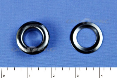 Люверсы металлические, блочка/кольцо, №5 (8 мм) упак.1000 шт- цв.никель - купить в Нижнекамске. Цена: 392 руб.