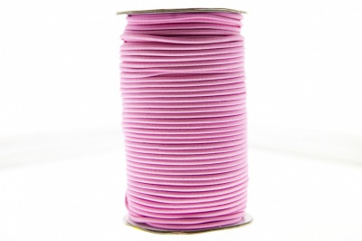 0370-1301-Шнур эластичный 3 мм, (уп.100+/-1м), цв.141- розовый - купить в Нижнекамске. Цена: 464.31 руб.