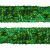 Тесьма с пайетками D4, шир. 20 мм/уп. 25+/-1 м, цвет зелёный - купить в Нижнекамске. Цена: 778.19 руб.
