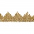 Тесьма металлизированная 0384-0240, шир. 40 мм/уп. 25+/-1 м, цвет золото - купить в Нижнекамске. Цена: 490.74 руб.