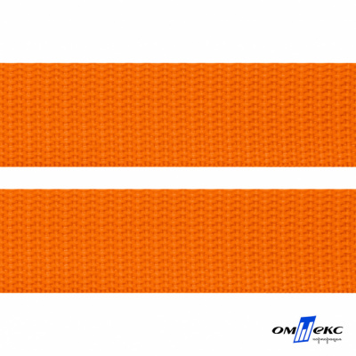 Оранжевый- цв.523 -Текстильная лента-стропа 550 гр/м2 ,100% пэ шир.40 мм (боб.50+/-1 м) - купить в Нижнекамске. Цена: 637.68 руб.