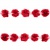 Тесьма плетеная "Рюш", упак. 9,14 м, цвет красный - купить в Нижнекамске. Цена: 46.82 руб.