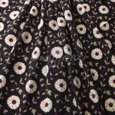 Плательная ткань "Фламенко" 10.1, 80 гр/м2, шир.150 см, принт растительный - купить в Нижнекамске. Цена 241.49 руб.