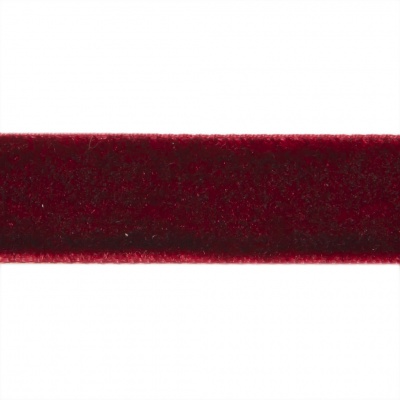 Лента бархатная нейлон, шир.12 мм, (упак. 45,7м), цв.240-бордо - купить в Нижнекамске. Цена: 392 руб.