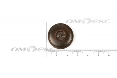 Пуговица деревянная круглая №54 (25мм) - купить в Нижнекамске. Цена: 4.12 руб.