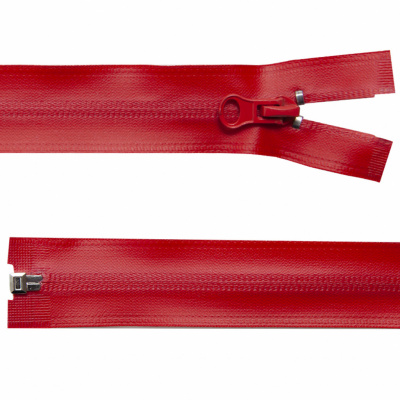 Молния водонепроницаемая PVC Т-7, 60 см, разъемная, цвет (820) красный - купить в Нижнекамске. Цена: 49.39 руб.