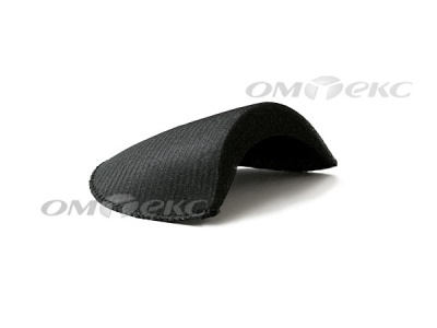 Плечевые накладки OВТ-10, обшитые, цвет чёрный - купить в Нижнекамске. Цена: 17.64 руб.