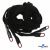 Шнурки #106-01, плоские 130 см, декор.наконечник, цв.чёрный - купить в Нижнекамске. Цена: 43.98 руб.
