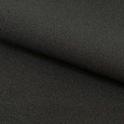 Креп стрейч Амузен, 85 гр/м2, шир.150см, цвет чёрный - купить в Нижнекамске. Цена 149.89 руб.