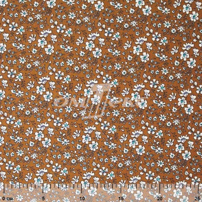 Плательная ткань "Фламенко" 11.1, 80 гр/м2, шир.150 см, принт растительный - купить в Нижнекамске. Цена 239.03 руб.
