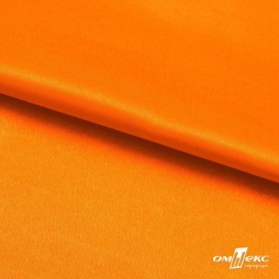 Поли креп-сатин 15-1263, 125 (+/-5) гр/м2, шир.150см, цвет оранжевый - купить в Нижнекамске. Цена 155.57 руб.