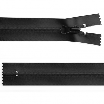 Молния водонепроницаемая PVC Т-7, 20 см, неразъемная, цвет чёрный - купить в Нижнекамске. Цена: 21.56 руб.
