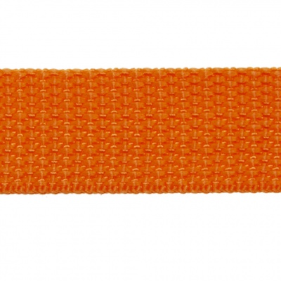 Стропа текстильная, шир. 25 мм (в нам. 50+/-1 ярд), цвет оранжевый - купить в Нижнекамске. Цена: 409.94 руб.