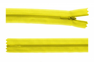 Молния потайная Т3 131, 20 см, капрон, цвет жёлтый - купить в Нижнекамске. Цена: 5.12 руб.