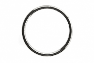 Кольцо металлическое №40 мм, цв.-никель - купить в Нижнекамске. Цена: 4.45 руб.