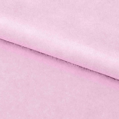Велюр JS LIGHT 1, 220 гр/м2, шир.150 см, (3,3 м/кг), цвет бл.розовый - купить в Нижнекамске. Цена 1 055.34 руб.