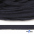 Шнур плетеный d-8 мм плоский, 70% хлопок 30% полиэстер, уп.85+/-1 м, цв.1010-т.синий - купить в Нижнекамске. Цена: 735 руб.