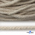 Шнур плетеный d-6 мм круглый, 70% хлопок 30% полиэстер, уп.90+/-1 м, цв.1077-лён - купить в Нижнекамске. Цена: 588 руб.
