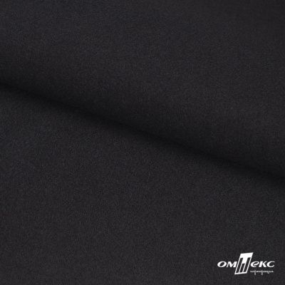 Трикотажное полотно "Монне" 100% полиэстр, 152см, 350 г/м2, чёрный, м - купить в Нижнекамске. Цена 385 руб.