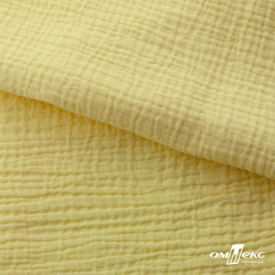 Ткань Муслин, 100% хлопок, 125 гр/м2, шир. 135 см (12-0824) цв.лимон нюд - купить в Нижнекамске. Цена 337.25 руб.