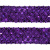 Тесьма с пайетками 12, шир. 35 мм/уп. 25+/-1 м, цвет фиолет - купить в Нижнекамске. Цена: 1 308.30 руб.
