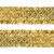 Тесьма с пайетками D16, шир. 35 мм/уп. 25+/-1 м, цвет золото - купить в Нижнекамске. Цена: 1 281.60 руб.