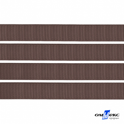 Репсовая лента 005, шир. 6 мм/уп. 50+/-1 м, цвет коричневый - купить в Нижнекамске. Цена: 88.45 руб.