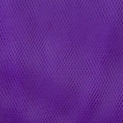 Фатин матовый 16-85, 12 гр/м2, шир.300см, цвет фиолетовый - купить в Нижнекамске. Цена 96.31 руб.