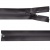 Молния водонепроницаемая PVC Т-7, 60 см, разъемная, цвет (301) т.серый - купить в Нижнекамске. Цена: 49.39 руб.