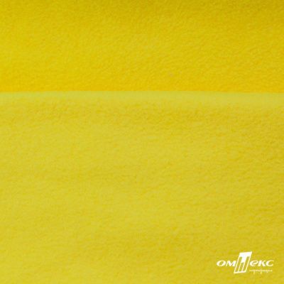 Флис DTY 14-0760, 240 г/м2, шир. 150 см, цвет яркий желтый - купить в Нижнекамске. Цена 640.46 руб.