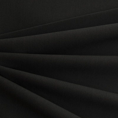 Костюмная ткань с вискозой "Меган", 210 гр/м2, шир.150см, цвет чёрный - купить в Нижнекамске. Цена 382.42 руб.
