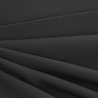 Костюмная ткань "Элис", 200 гр/м2, шир.150см, цвет чёрный - купить в Нижнекамске. Цена 306.20 руб.